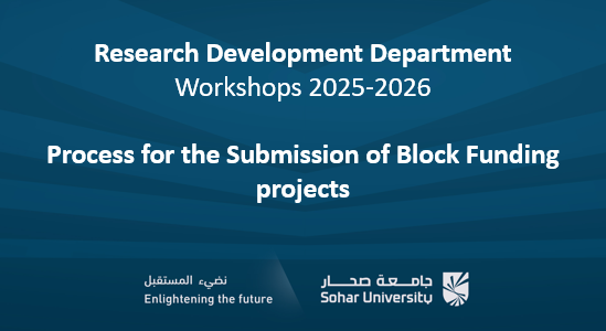 RDD Workshops 2526 - Process for the Submission of Block Funding projects