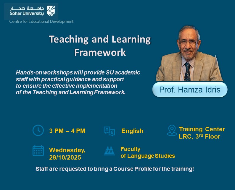 Teaching and Learning Framework