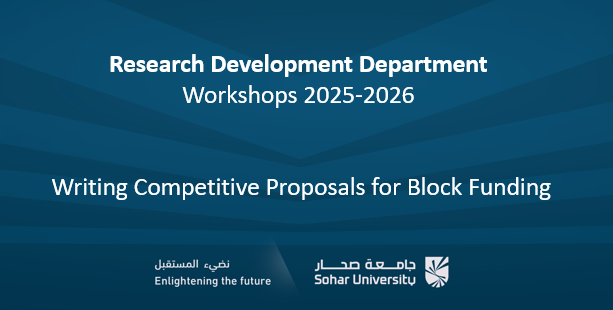 RDD Workshops 2526 - Writing Competitive Proposals for Block Funding