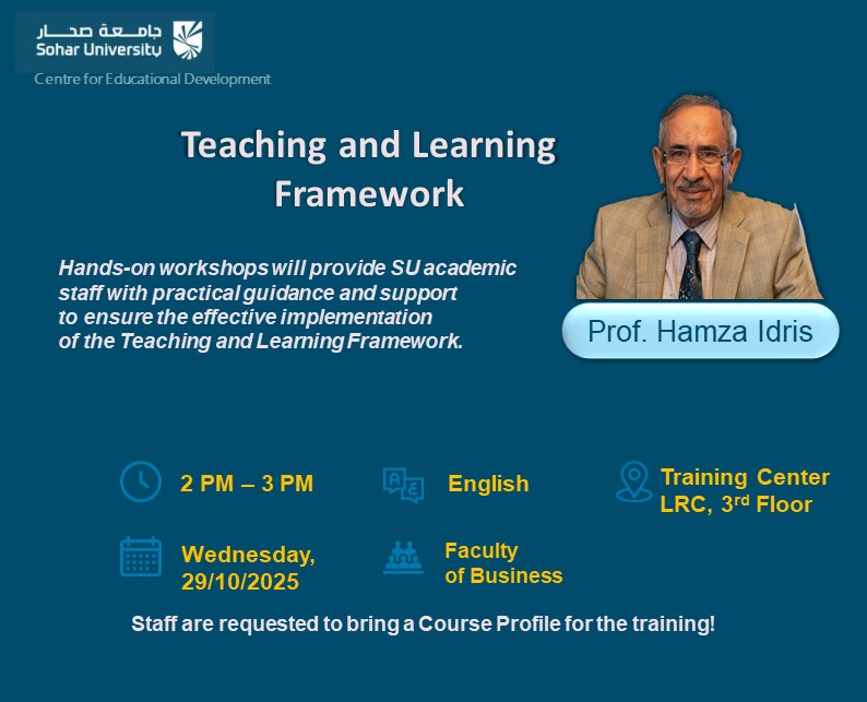 Teaching and Learning Framework